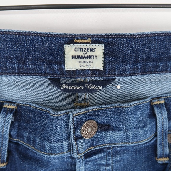 Citizens Of Humanity Emerson Jeans Womens 28 Blue Long Slim Boyfriend Button Fly - Picture 10 of 14